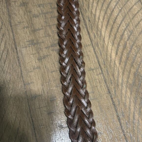 Men’s full grain leather braided belt size XL 42-44 - Picture 8 of 10